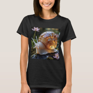 Camisa Feminina de Caracol de Vidro Cristalino Bri