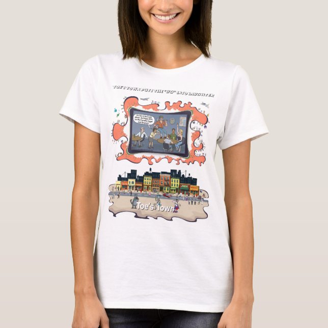 Camisa Feminina de Humor de Bar | Madeireiro Canad (Frente)