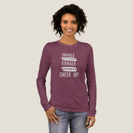 CAMISA FEMININA DE MANGA LONGA INALE E EXALE COM E