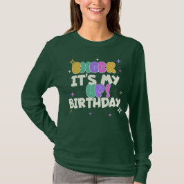 CAMISA FEMININA DE MANGA LONGA PARA ANIVERSÁRIO CO
