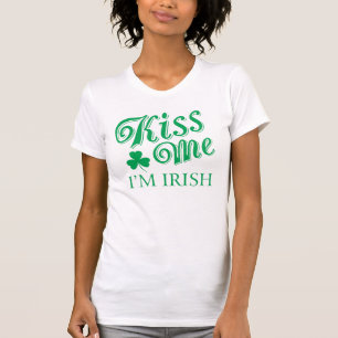 Camisa Feminina Dia de São Patrício Me Beije
