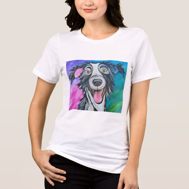 CAMISA FEMININA DO CÃO FELIZ (Frente)