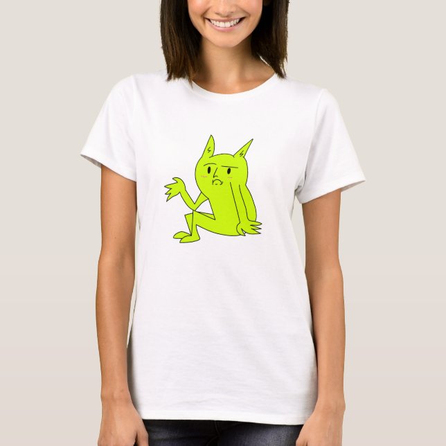 Camisa Feminina Goblin Sentado Simples (Frente)