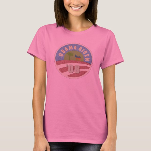 Camisa Feminina Manga Longa Obama Vintage (Frente)