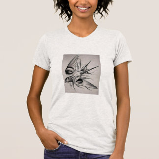 camisa feminina, moças tee, moças gráficas, moças