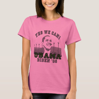 Camisa Feminina Obama Yes We Can Manga Longa