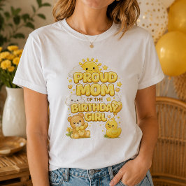 Camisa Feminina Orgulhosa Mãe da Garota de Anivers