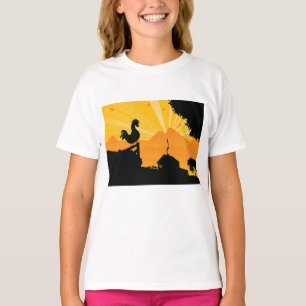 Camisa Feminina Rooster Farm Landscape