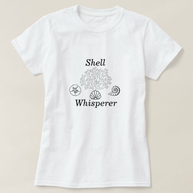 Camisa Feminina Shell Whisperer – Concha (Frente do Design)
