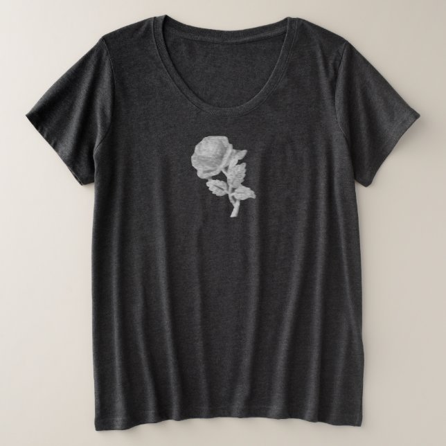 CAMISA FEMININA TAMANHO PLUS DE T ART E DESIGN (Frente do Design)
