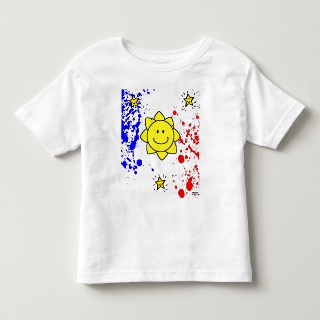 Camisa filipino da bandeira dos miúdos (Frente)