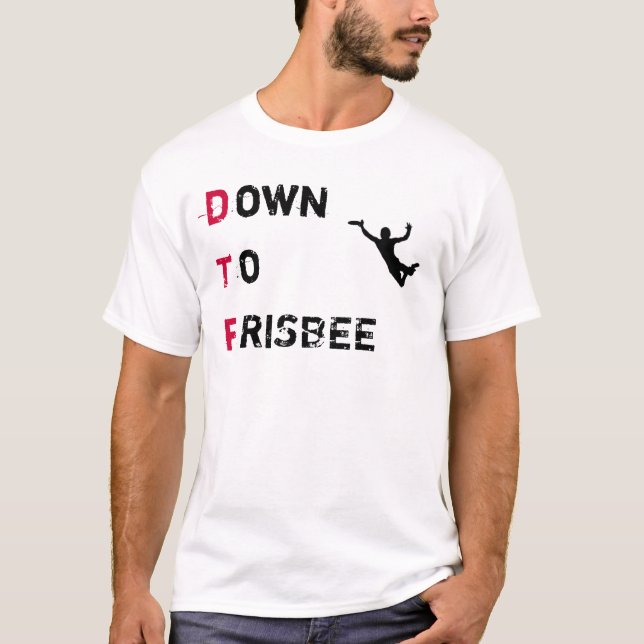 Camisa final de DTF (para baixo ao Frisbee) (Frente)