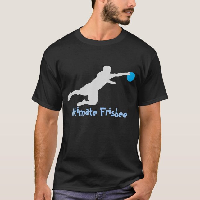 Camisa final do Frisbee (mergulho) (obscuridade) T (Frente)
