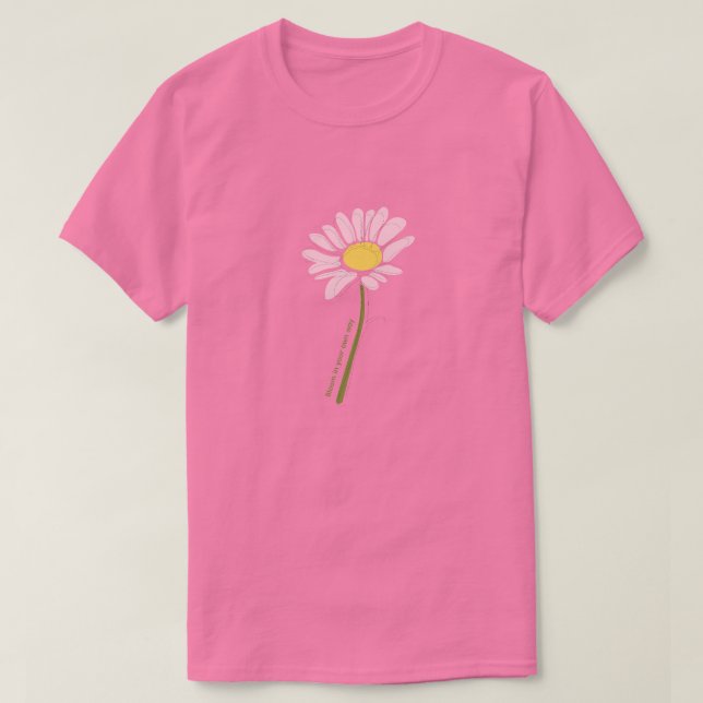 Camisa Flor - Cores Rosa (Frente do Design)