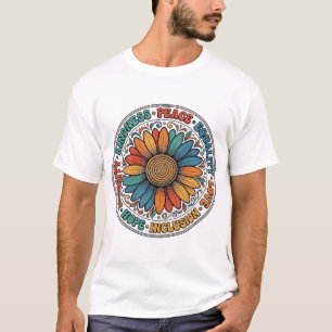 Camisa Flor de Bondade Paz Igualdade Vintage_1
