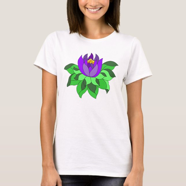 Camisa Flor de Lótus Roxa (Frente)