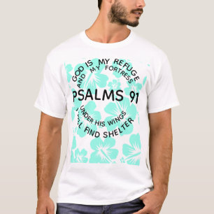 Camisa flor salmos 91 menta
