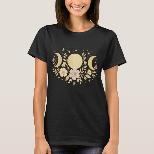 Camisa Floral Boho Moon - Teto Astrologico Espirit (Frente)