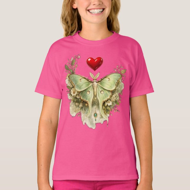 Camisa Floral Borboleta Mariposa Lua | Botânica Vi (Frente)