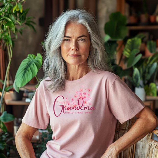 Camisa Floral Da Vovó Orgulhosa (Criador carregado)