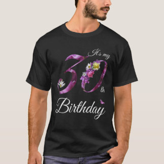 Camisa Floral de 30 anos 1990 É o meu 30 Birthda
