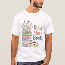 Camisa Floral de Minhoca de Livro Fofa
