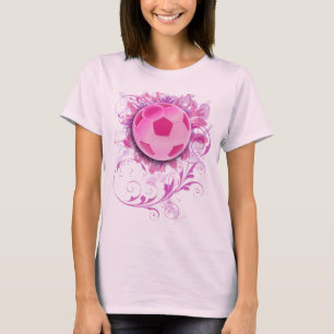 Camisa floral do futebol do Grunge das mulheres