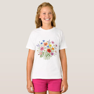 Camisa Floral Jardim de Flores Silvestres