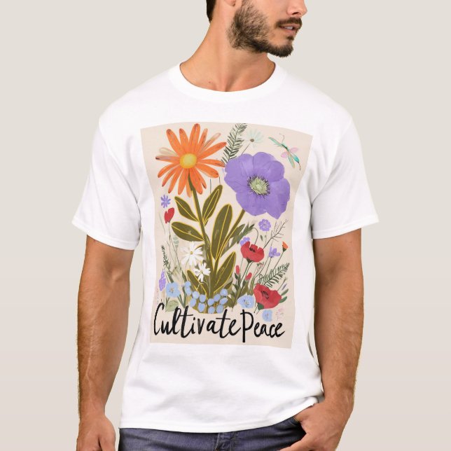 Camisa Floral Peace T (Frente)