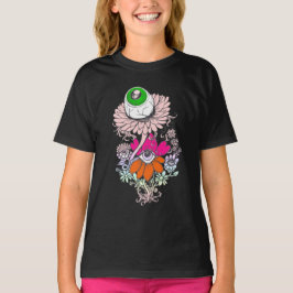 Camisa Flores de Olho de Alien Pastel Goth
