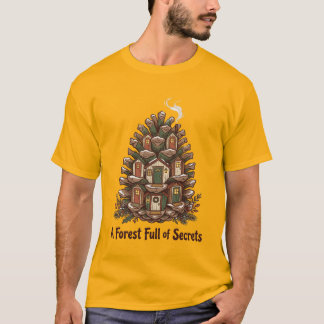 Camisa Floresta Cheia de Segredos Camisa Tee da Vi