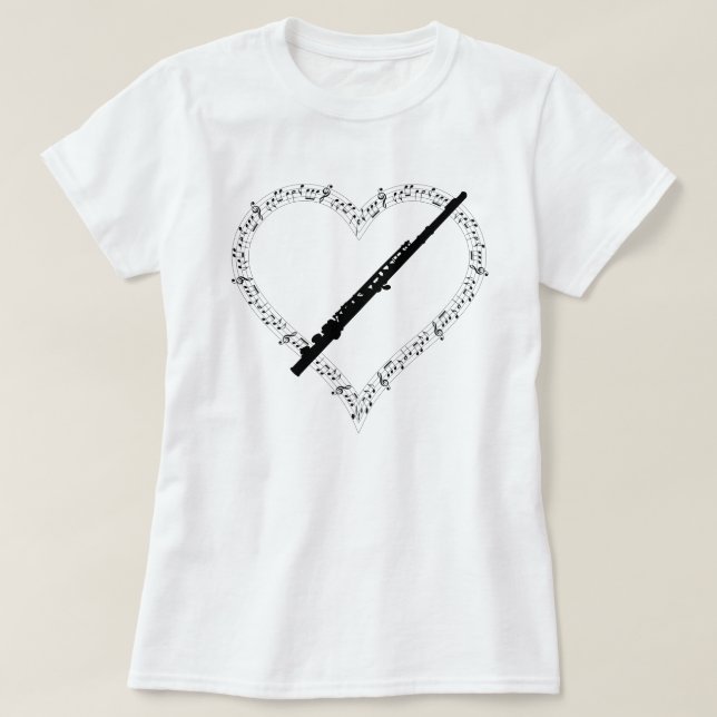 Camisa Flute Heart (Frente do Design)