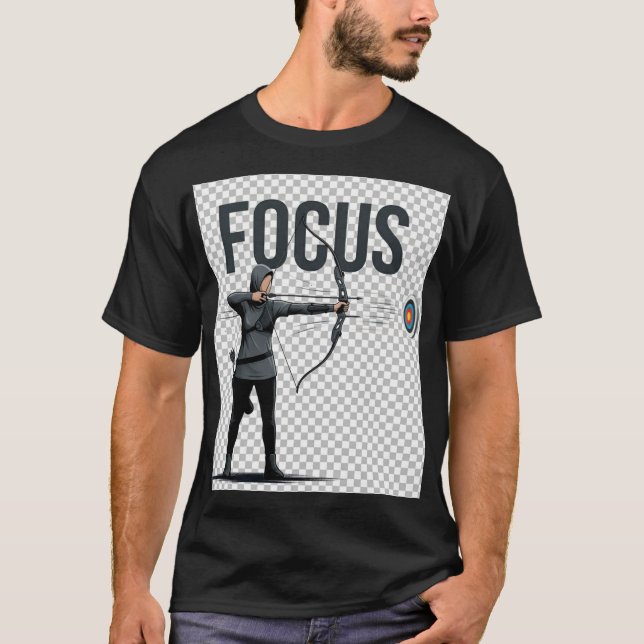 Camisa Foco Arqueiro, Mentalidade Motivacional de  (Frente)