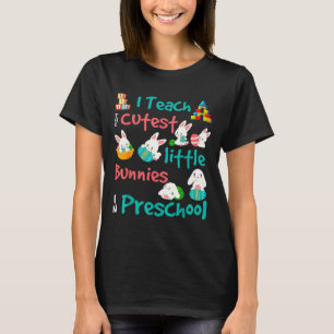 Camisa Fofa Coelho de Páscoa Professora de Pré-Esc