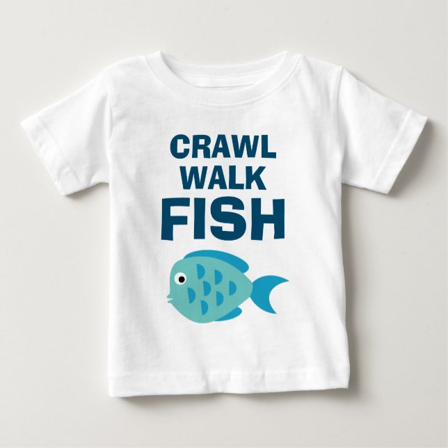 Camisa fofa de peixe doce para crianças pequenas (Frente)