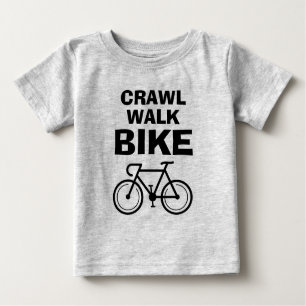 Camisa fofinha para bebês de bicicleta caminhada p