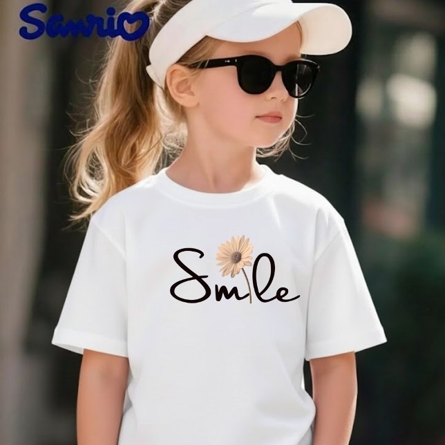Camisa Fofo com Sorriso e Grafismo de Flor em Letr (Criador carregado)