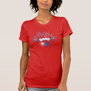 Camisa fogos de artifício BANG/Dia da Independênci
