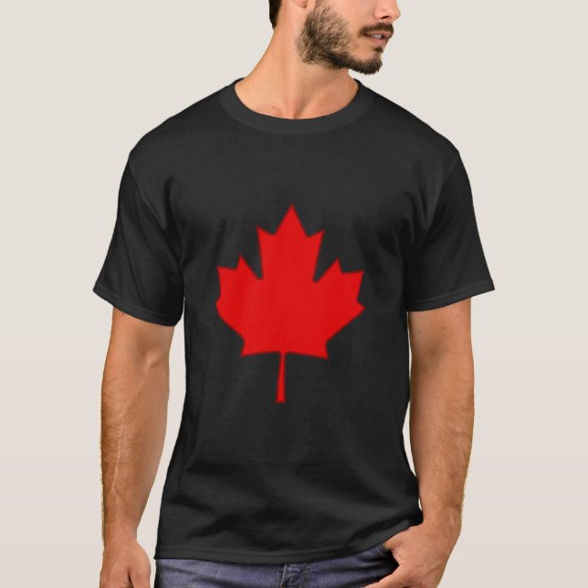 Camisa Folha de Mapeamento do Canadá (Frente)