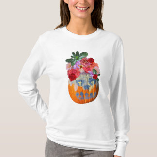 Camisa Fotográfica Floral Pumpkin