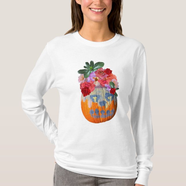 Camisa Fotográfica Floral Pumpkin (Frente)
