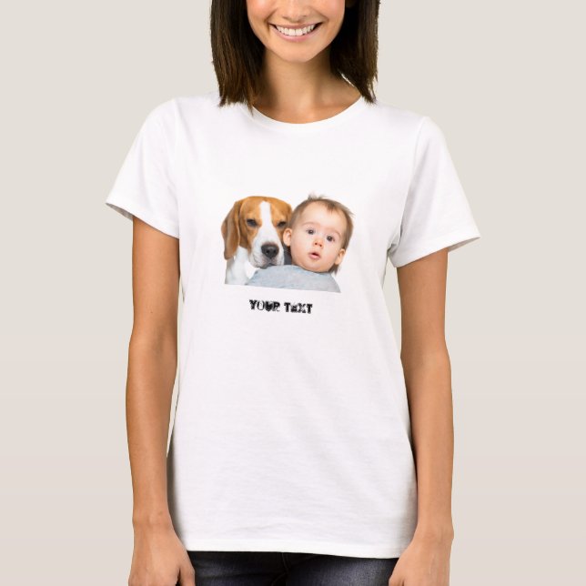 Camisa Fotográfica Pet Personalizada - Adicione a  (Frente)