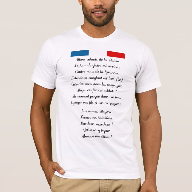 Camisa francesa do hino nacional (Frente)