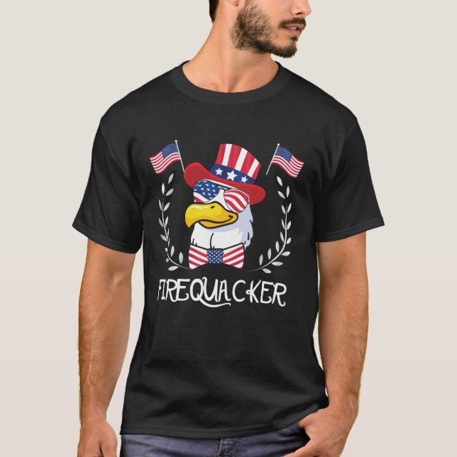 Camisa Funny Goose Quatro De Julho Firequacker 4º (Frente)