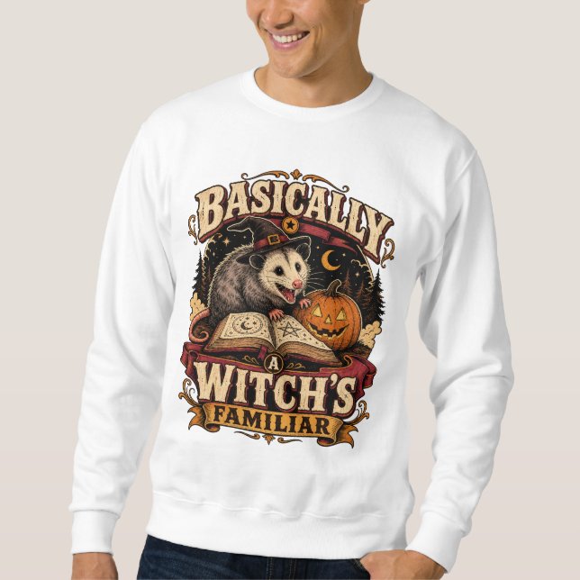 Camisa Gambá Engraçado Basicamente um Familiar de  (Frente)