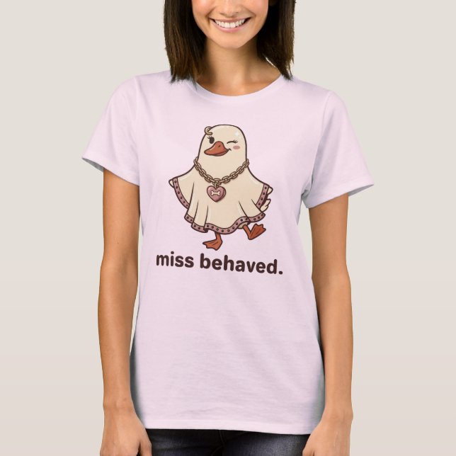 Camisa Ganso Fantasma Malcomportada, Presente para (Frente)