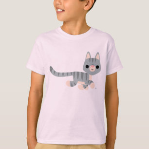 Camisa Gatinho de Cartoon para Crianças