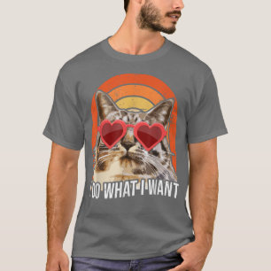 Camisa Gato Engraçada, Tee Gato-Pão, Camisa De Gat