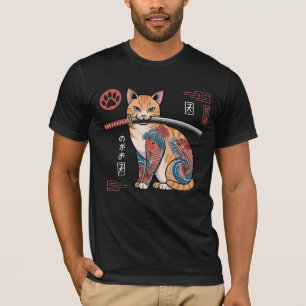 Camisa Gato-Gato de Laranja Estilizada com Intrato