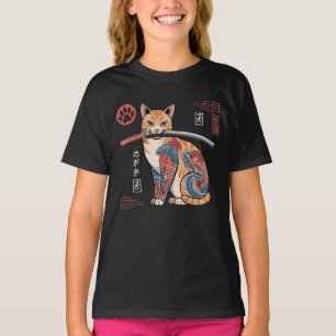 Camisa Gato-Gato de Laranja Estilizada com Intrato